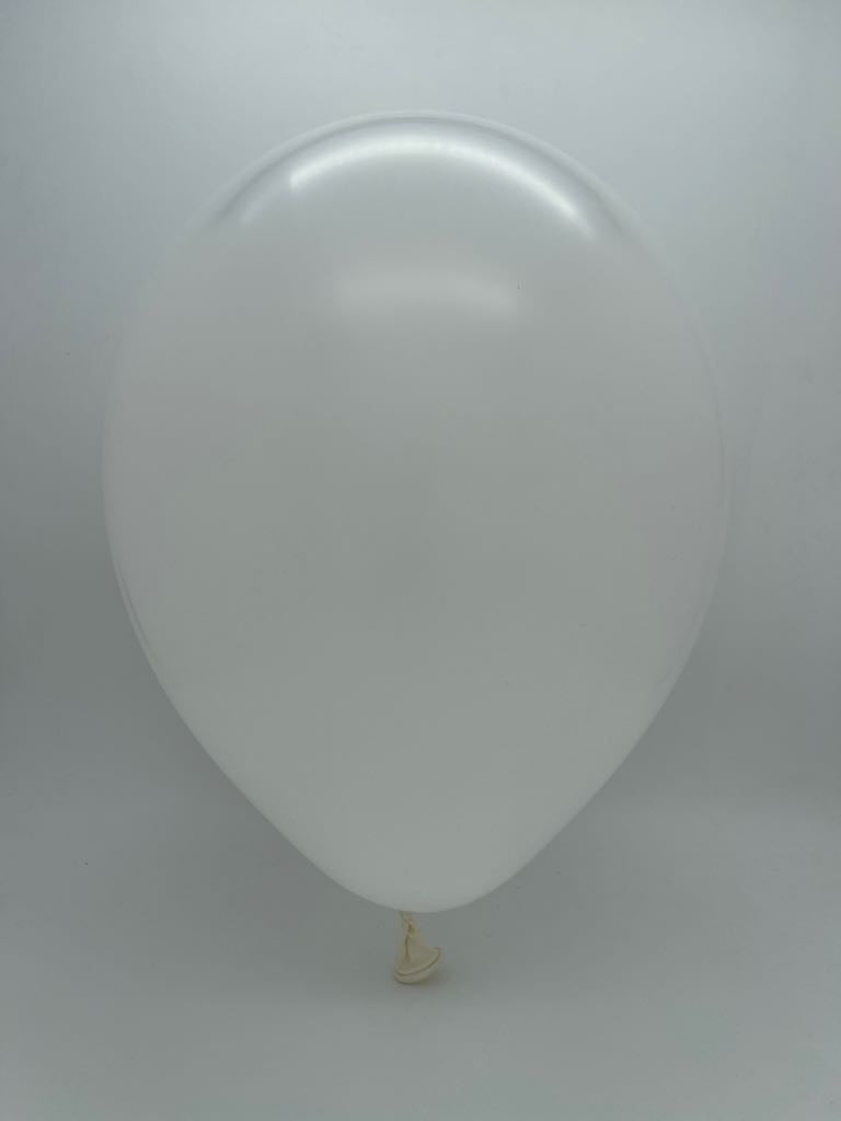 12" Standard White Decomex Latex Balloons