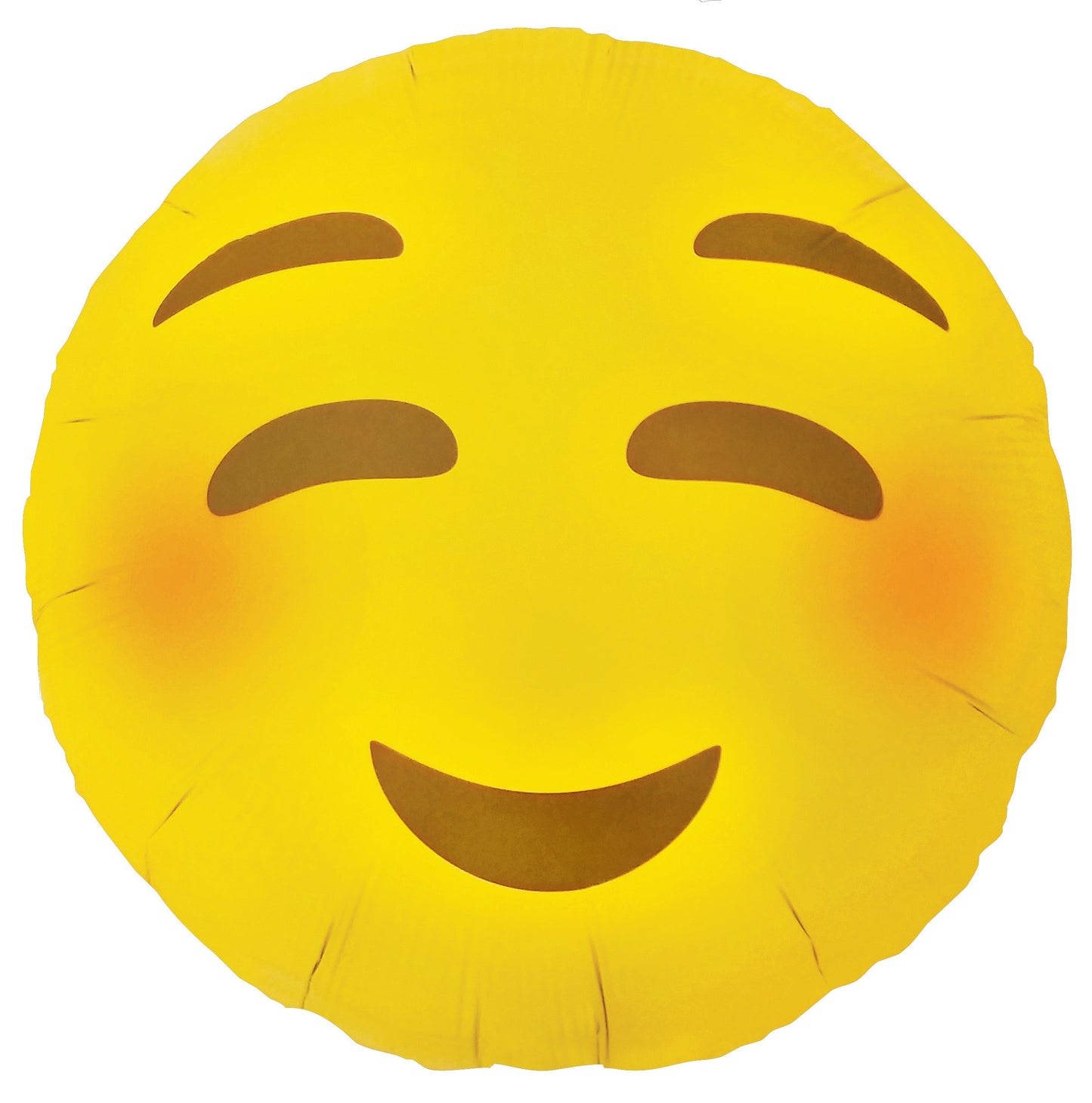 18" Foil Balloon Emoji Blushing ( Inflated )