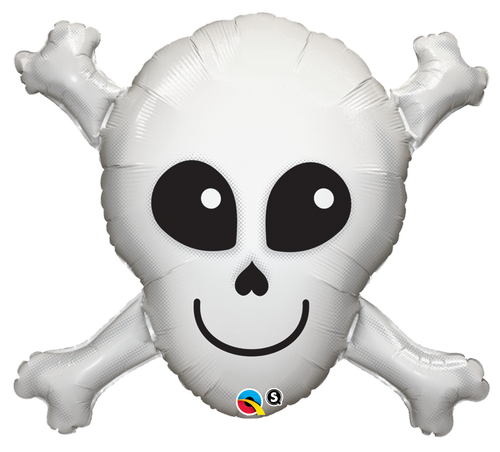 32" Happy Skull Balloon ( Inflated )