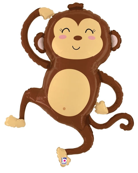 41" Foil Shape Jungle Monkey Foil Balloon