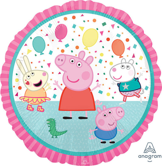 18" Peppa Pig Foil Balloon ( Inflated )