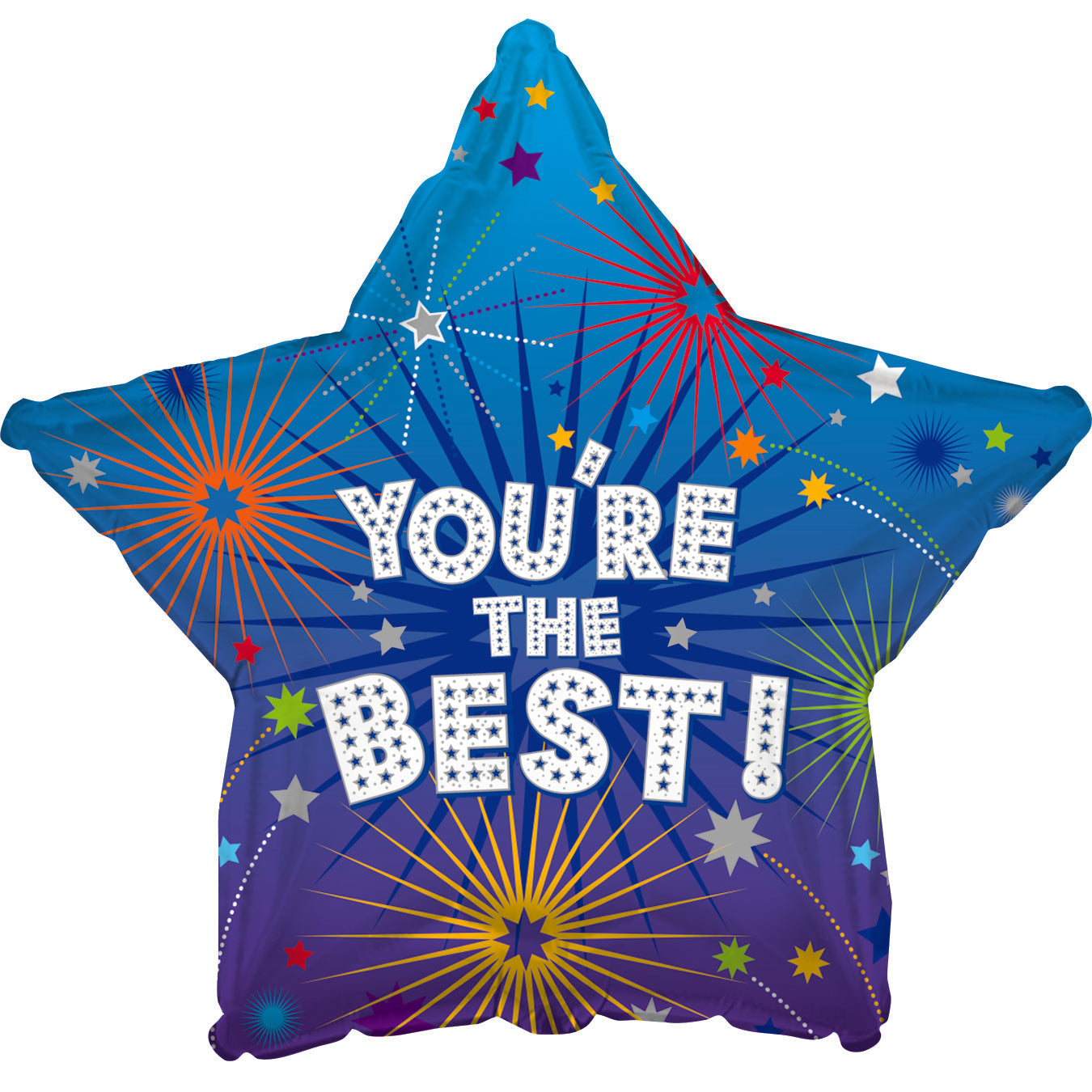 18" You're the Best Star Foil Balloon ( Inflated )